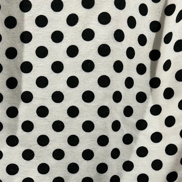 Jules & Leopold white and black polka dot top, size large - Picture 4 of 4